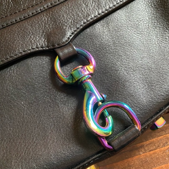 Rebecca Minkoff Rare Mini MAC Oil Slick HTF - Picture 2 of 5